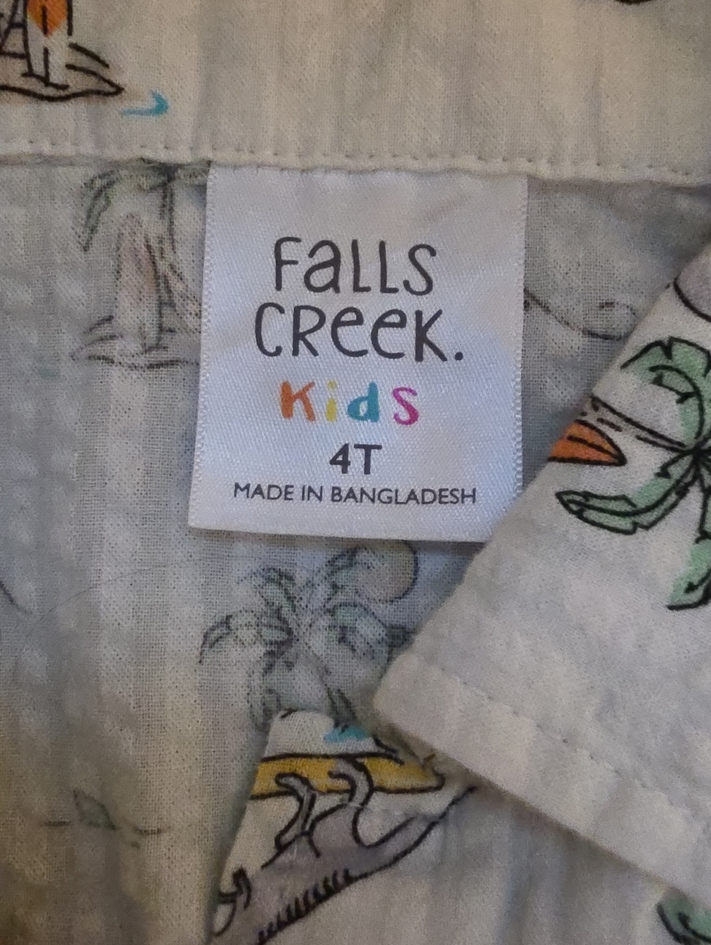 Falls Creek Boys Short Sleeve Button Down Top. In EUC - Picture 2 of 3